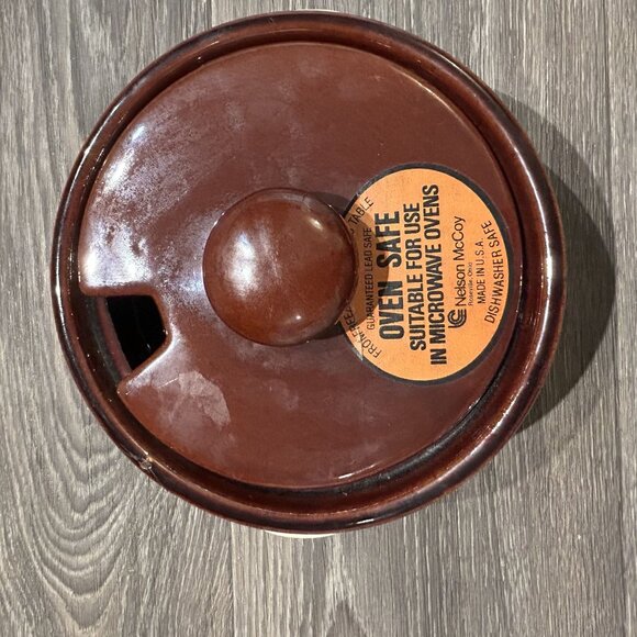 Vintage McCoy Pottery Strawberry Pineapple Country Soup Tureen 1421 70s Retro - Picture 9 of 15